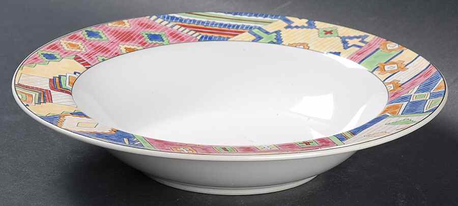 Patchwork Rim Soup Bowl by Studio Nova-1