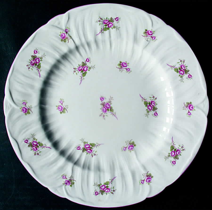 Rose Spray (Oleander Shape) Dinner Plate by Shelley-1
