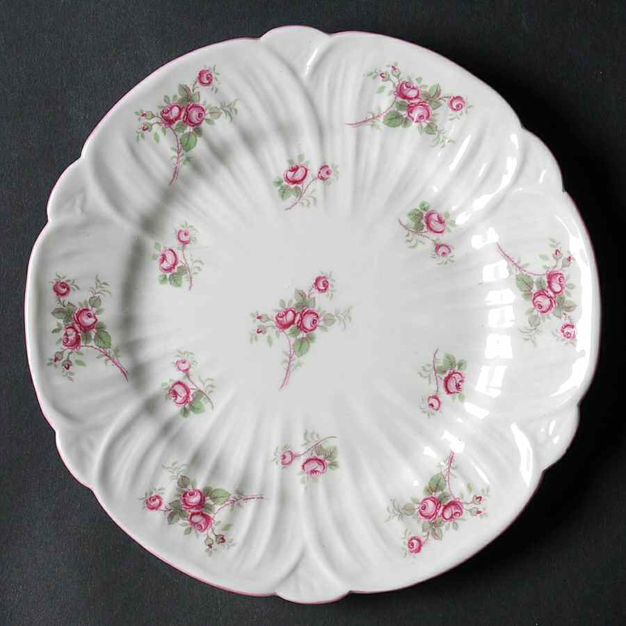 Rose Spray (Oleander Shape) Dessert/Pie Plate by Shelley-1