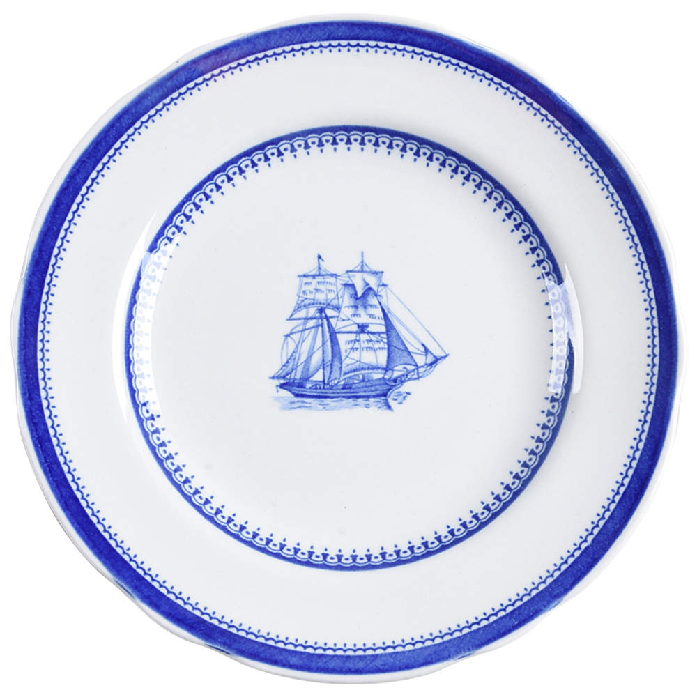 Blue Clipper Bread & Butter Plate by Spode-1
