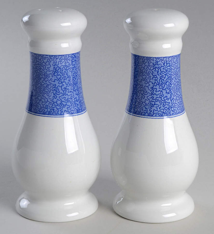 Vermicelli Blue Oversized Salt & Pepper Set by Spode-1