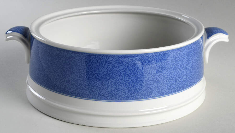 Vermicelli Blue Round Vegetable No Lid by Spode-1