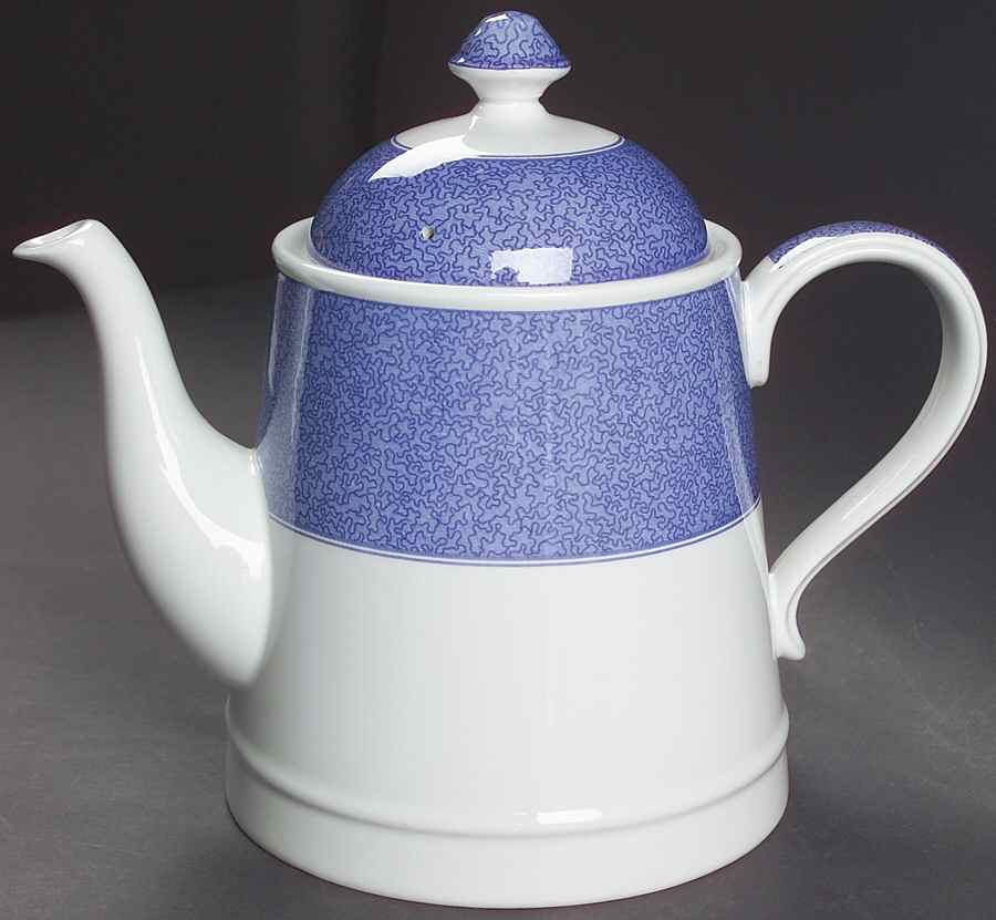 Vermicelli Blue Teapot & Lid by Spode-1