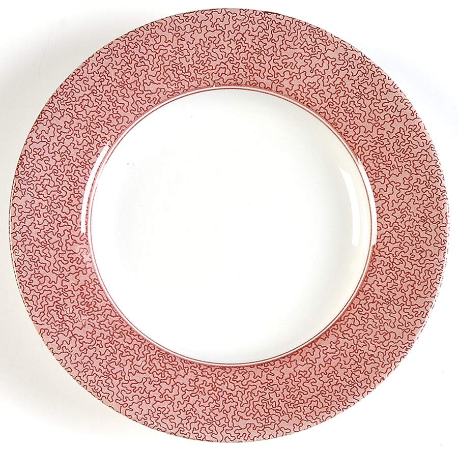 Vermicelli Red Bread & Butter Plate by Spode-1