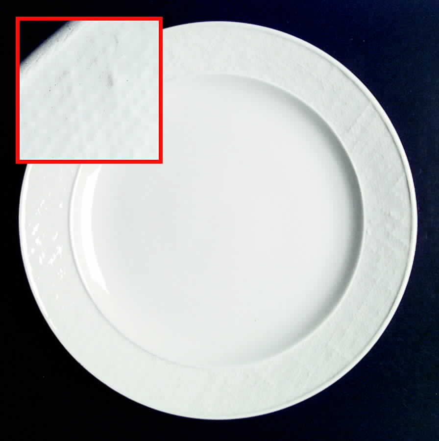 Burlap White Chop Plate (Round Platter) by Stangl-1