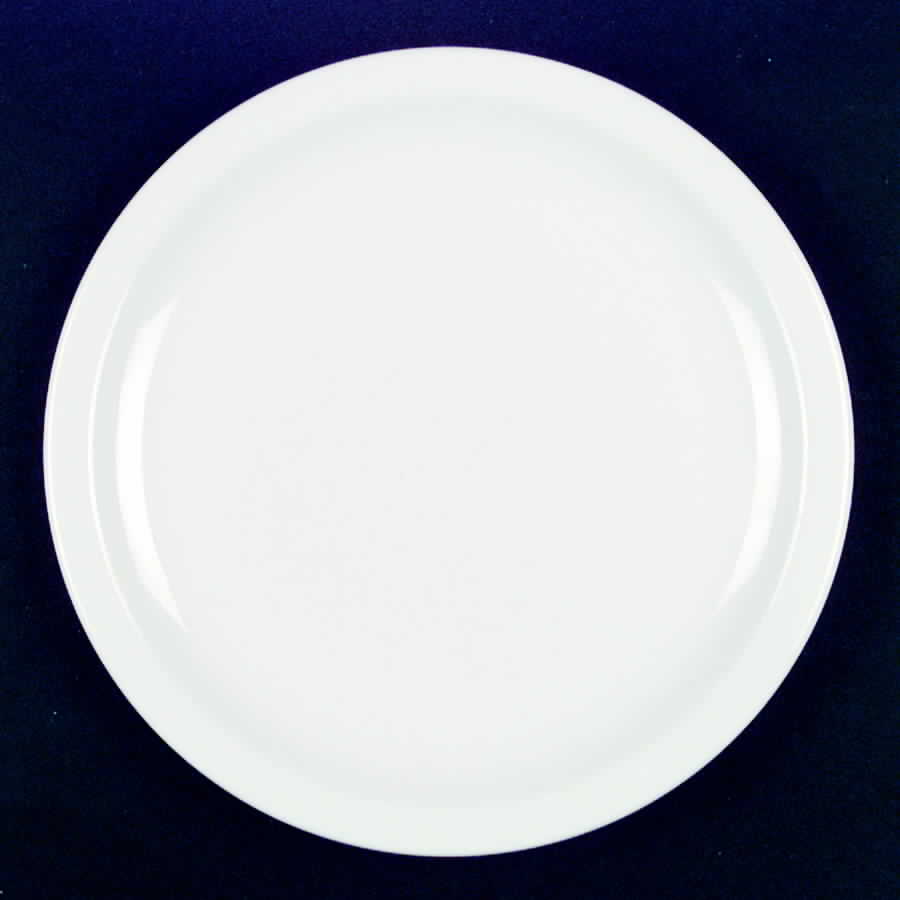 Morwel White Dinner Plate by Syracuse-1