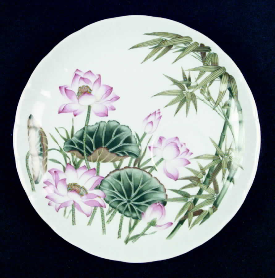 Lotus Blossom Snack Plate by Shafford-1