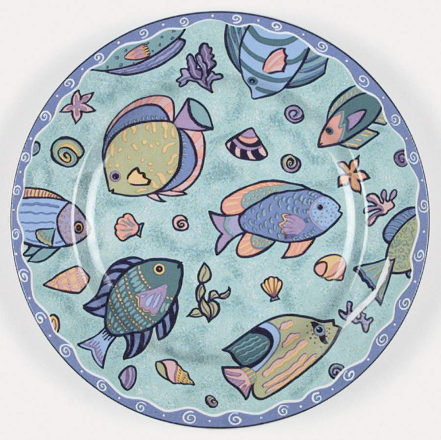 Caribbean Wave Salad Plate by Sakura-1