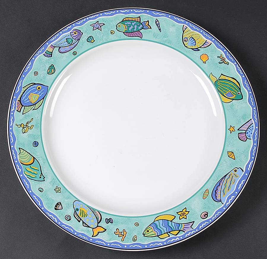 Caribbean Wave 12" Chop Plate (Round Platter) by Sakura-1