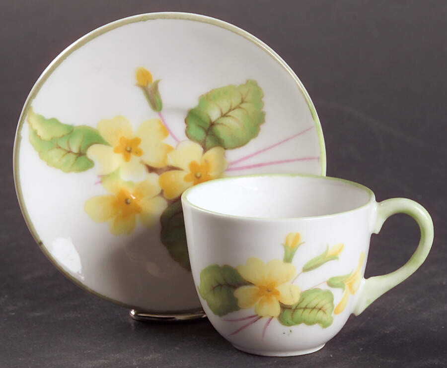 Primrose Flat Toy Cup and Saucer Set by Shelley-1