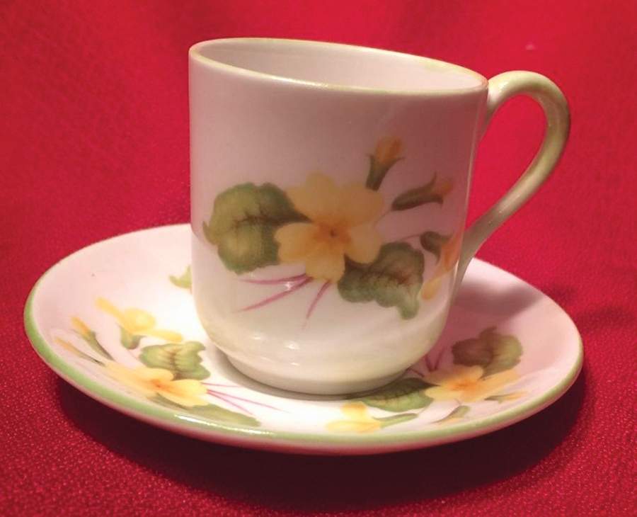 Primrose Flat Toy Cup and Saucer Set by Shelley-1