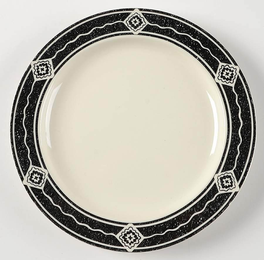 Black Diamond Salad Plate by Sakura-1