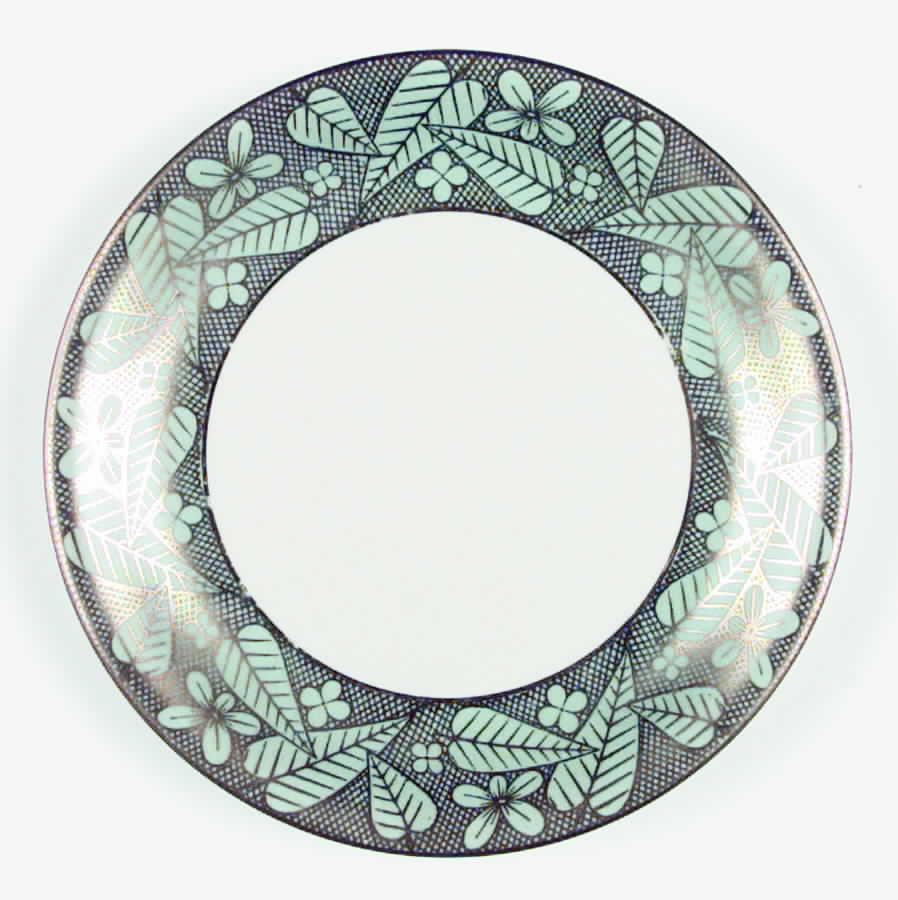 2654 Green Dinner Plate by Seltmann-1