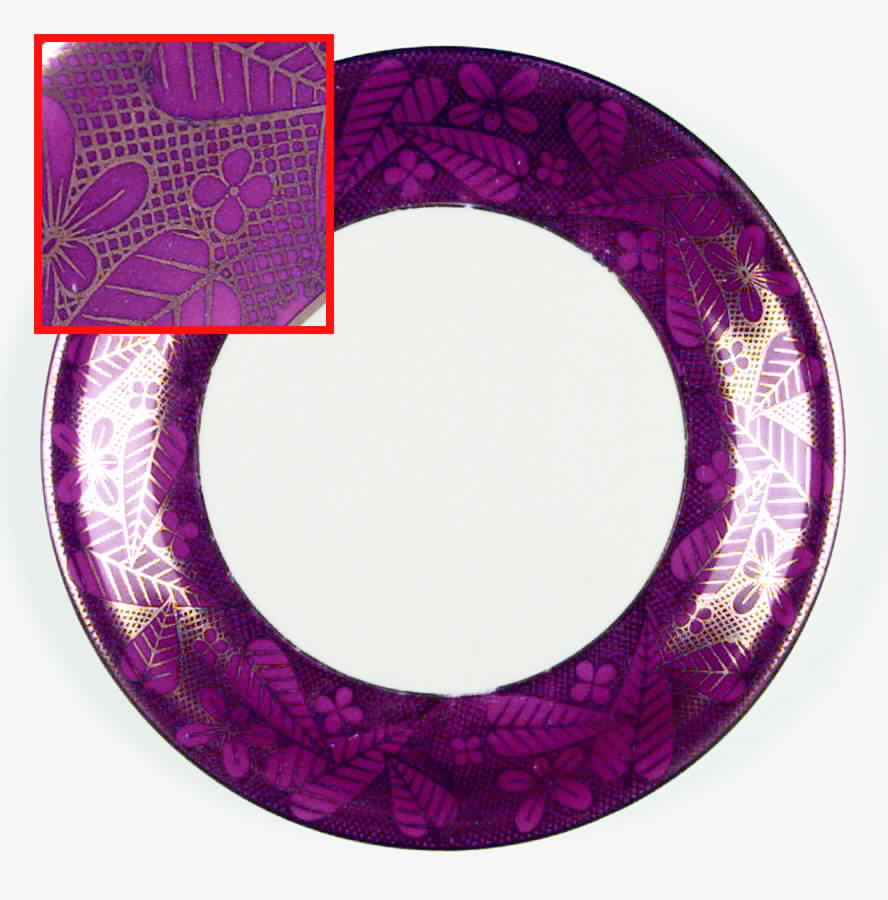 2654 Red Salad Plate by Seltmann-1