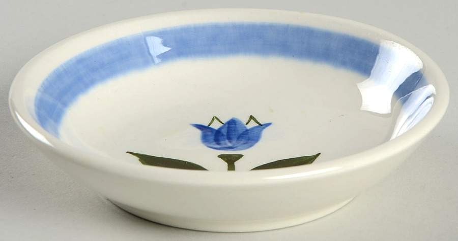 New Tulip Blue Fruit/Dessert (Sauce) Bowl by Stangl-1