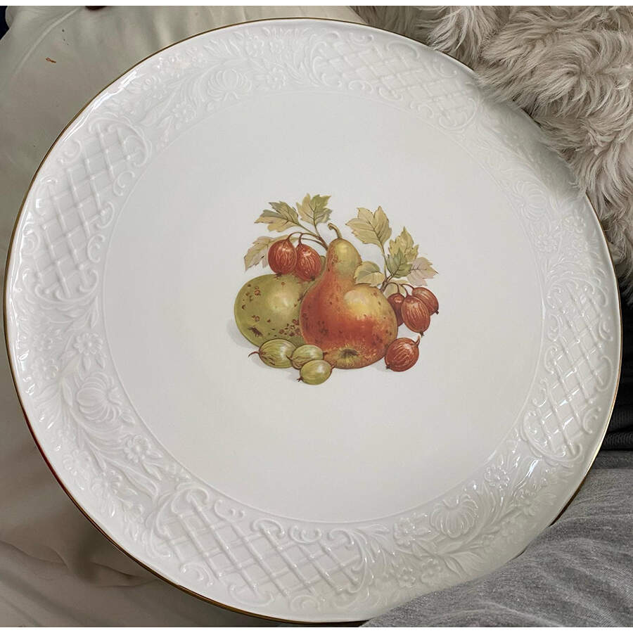 Harvest Footed Cake Plate by Schumann - Bavaria-1