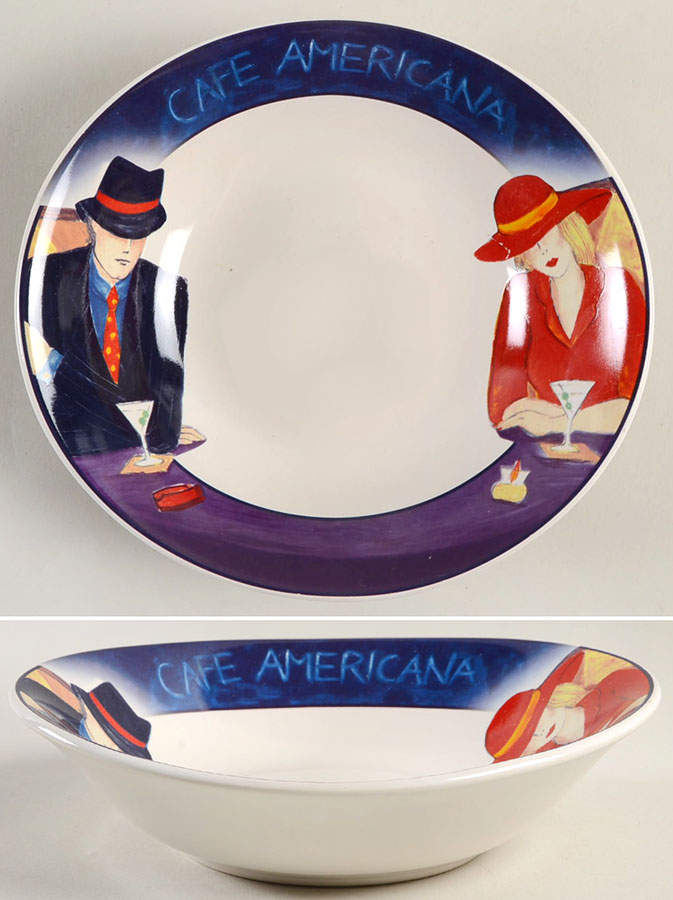 Cafe Americana Coupe Soup Bowl by Sango-1