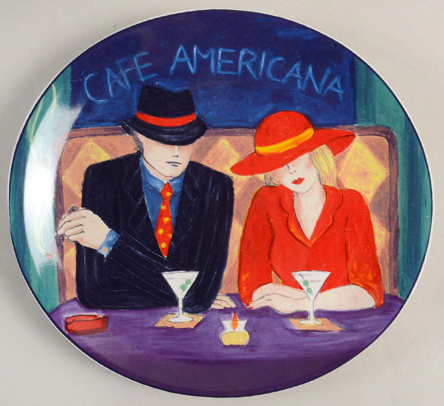 Cafe Americana Dinner Plate by Sango-1
