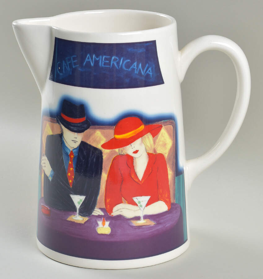 Cafe Americana 60 Oz Pitcher by Sango-1