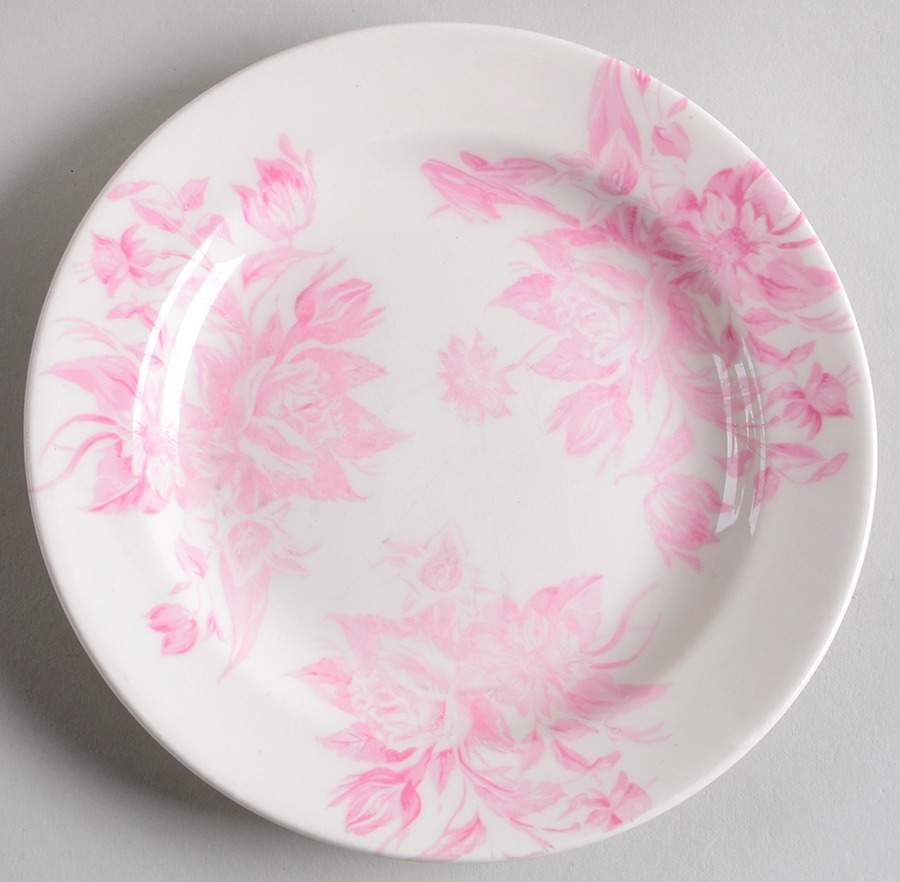 California Chintz Pink Bread & Butter Plate by Santa Anita-1