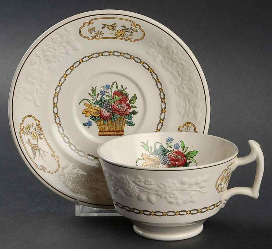 2-7199 Footed Cup & Saucer Set by Spode-1