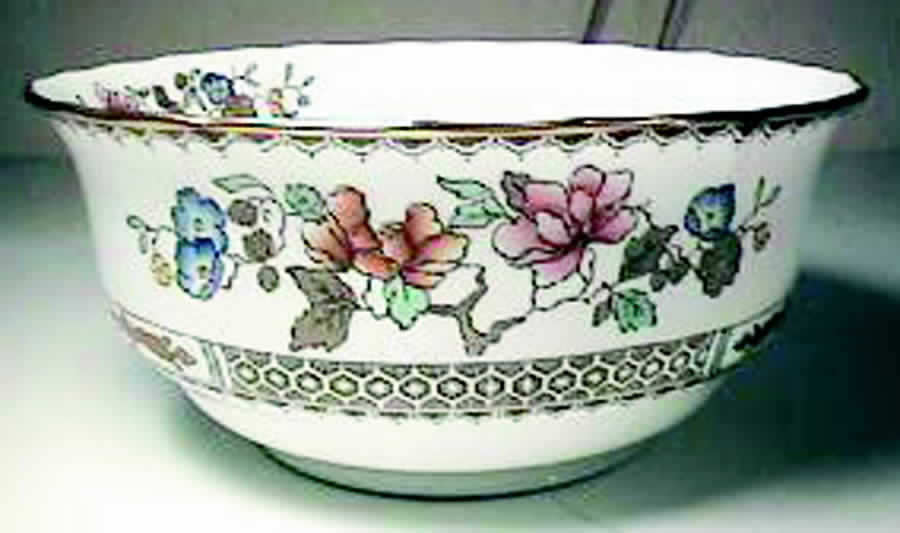 Chinese Rose Cranberry Bowl by Spode-1