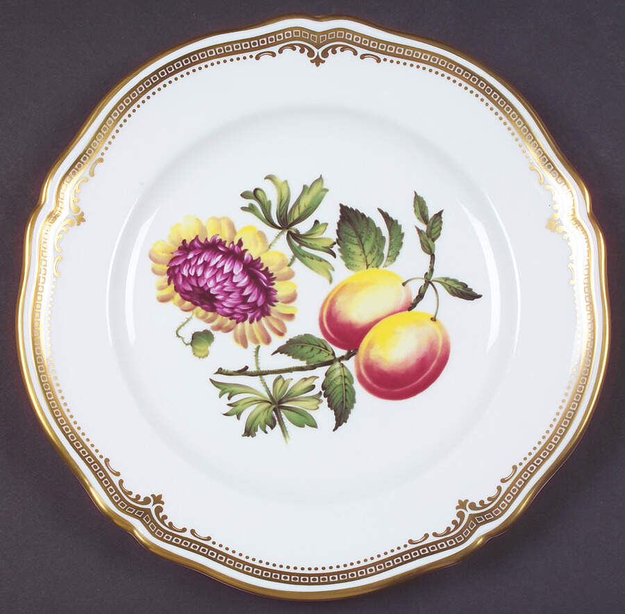 Fruit & Flower  Luncheon Plate by Spode-1