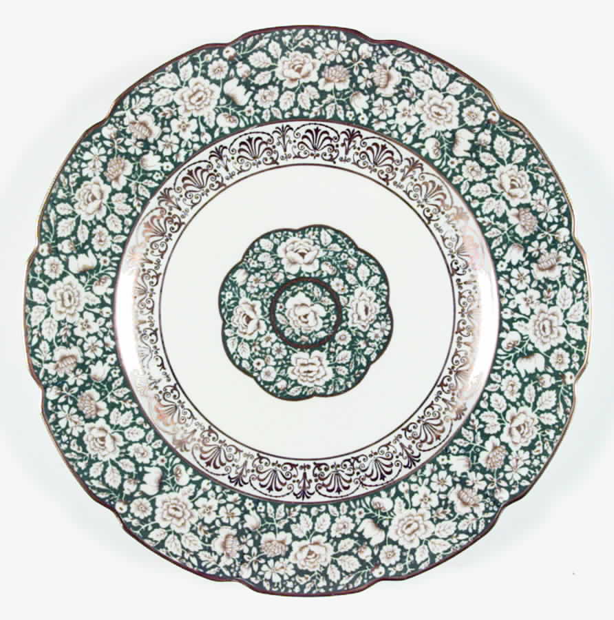 25076 Green Dinner Plate by Schumann - Bavaria-1