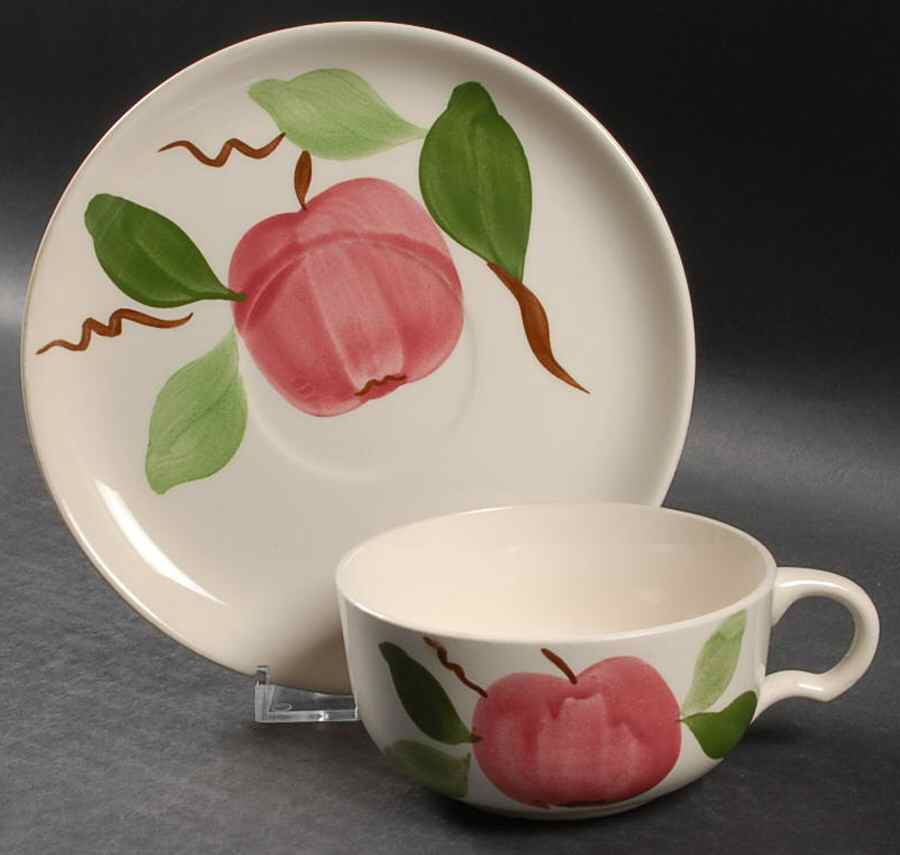 STT118 Flat Cup & Saucer Set by Stetson-1