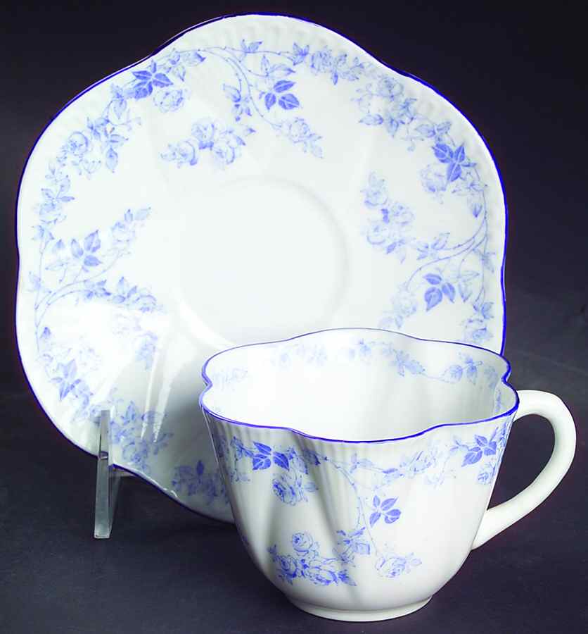 12086-26 Flat Cup & Saucer Set by Shelley-1