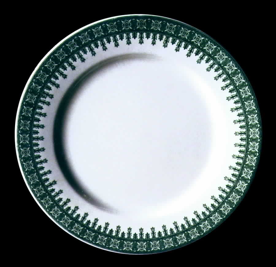 SHO105 Green Dinner Plate by Shenango-1