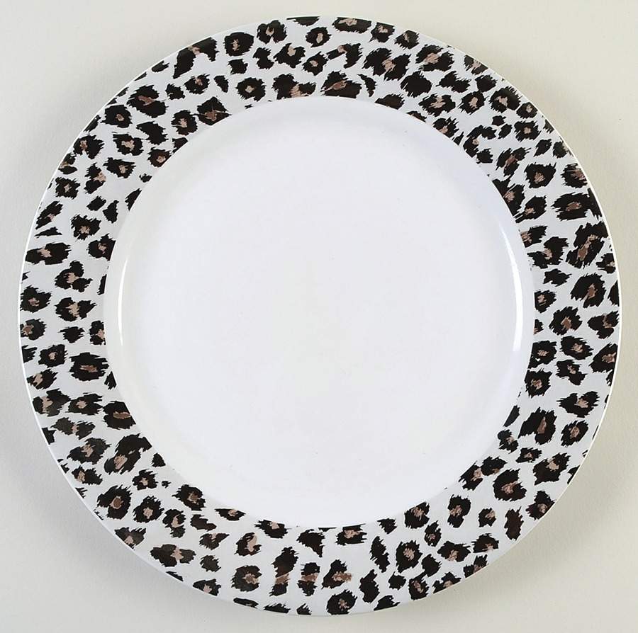 Snow Leopard 12" Chop Plate (Round Platter) by Sakura-1