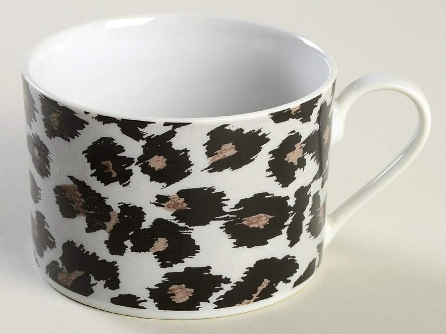 Snow Leopard Flat Cup by Sakura-1