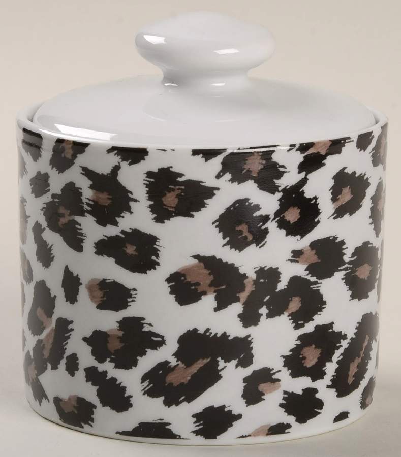 Snow Leopard Sugar Bowl & Lid by Sakura-1