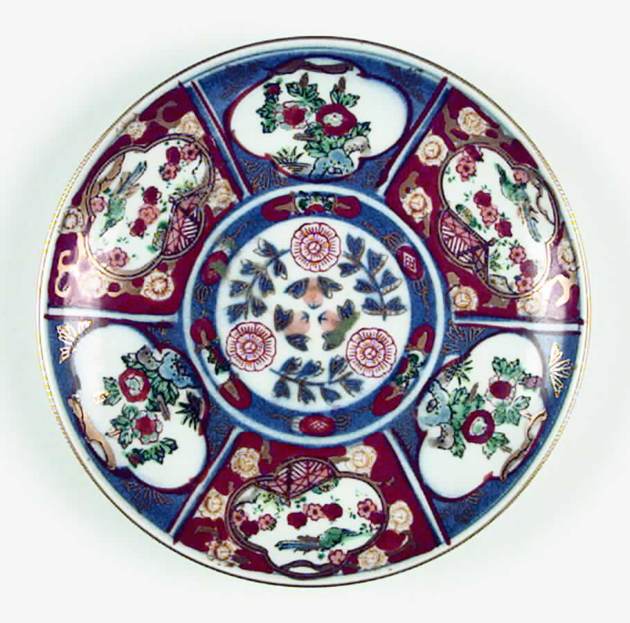 Gold Imari Bread & Butter Plate by Sadek-1