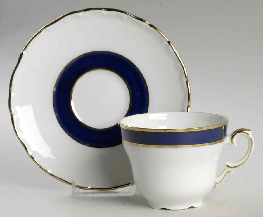SCH162 Flat Cup & Saucer Set by Schumann - Bavaria-1