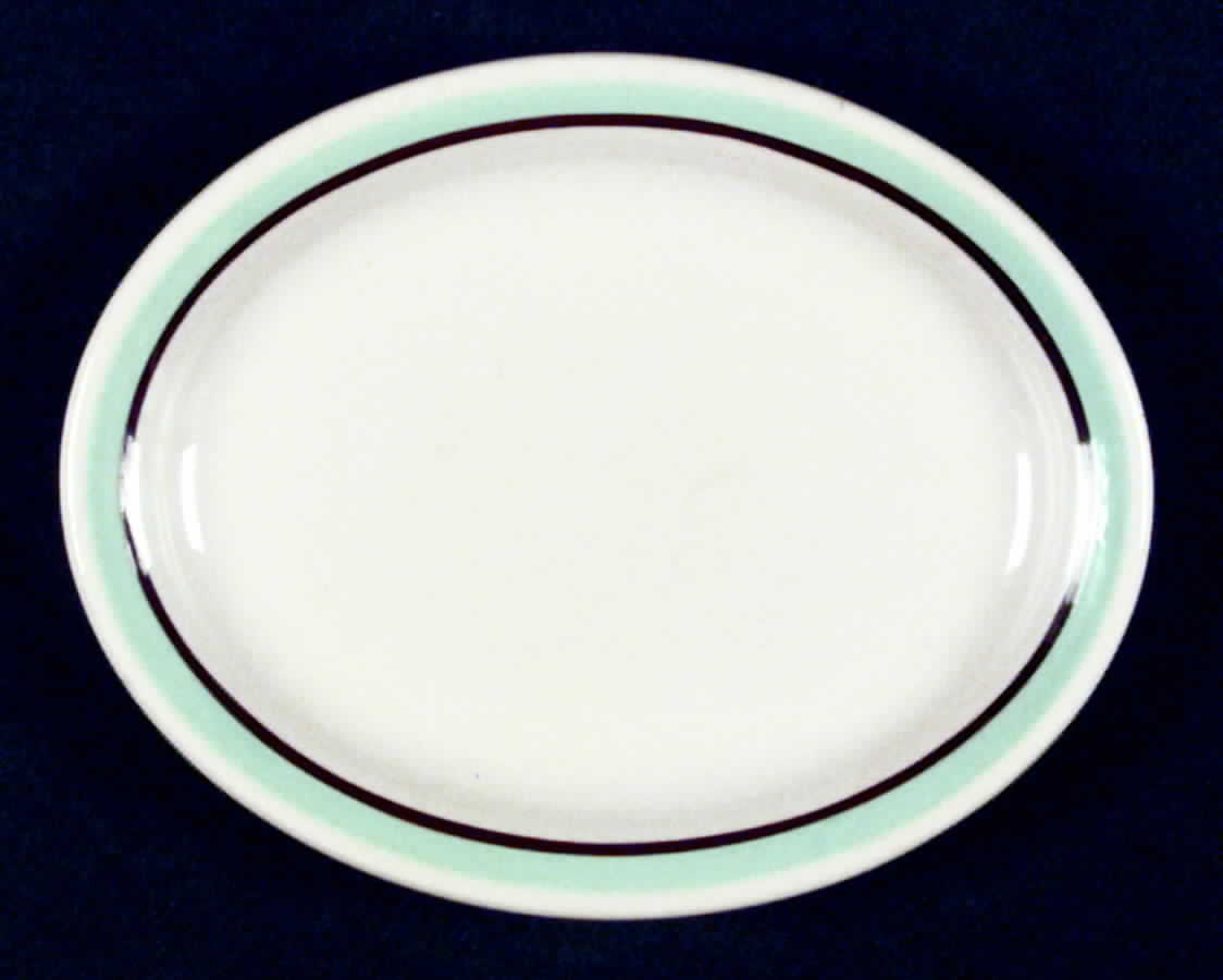 SHO107 13" Oval Serving Platter by Shenango-1