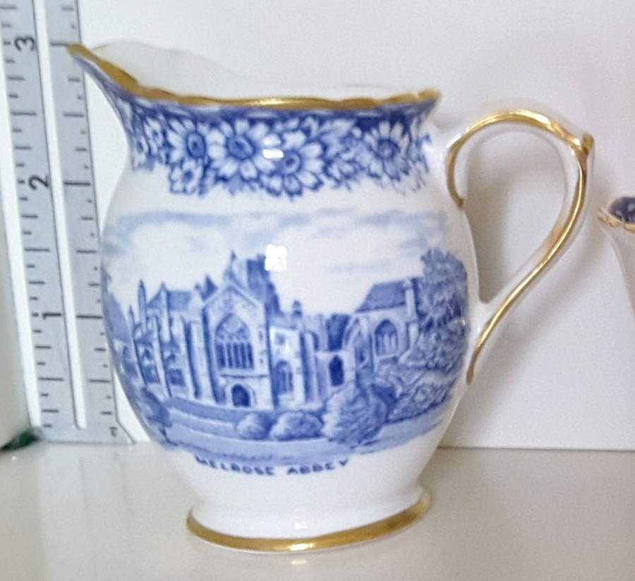 Historical Britain Blue Creamer by Sutherland-1