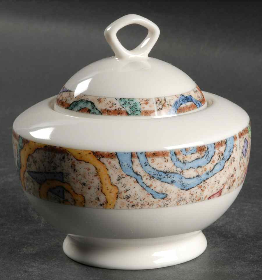 Spectrum Sugar Bowl & Lid by Sakura-1