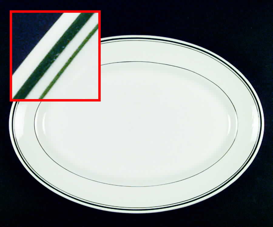 STR22 13" Oval Serving Platter by Sterling China (USA)-1