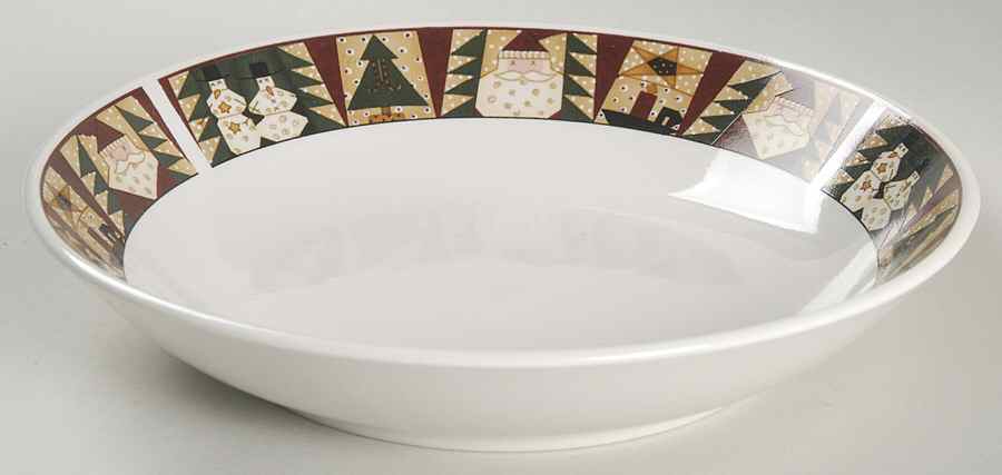 Christmas Patch Coupe Soup Bowl by Sakura-1