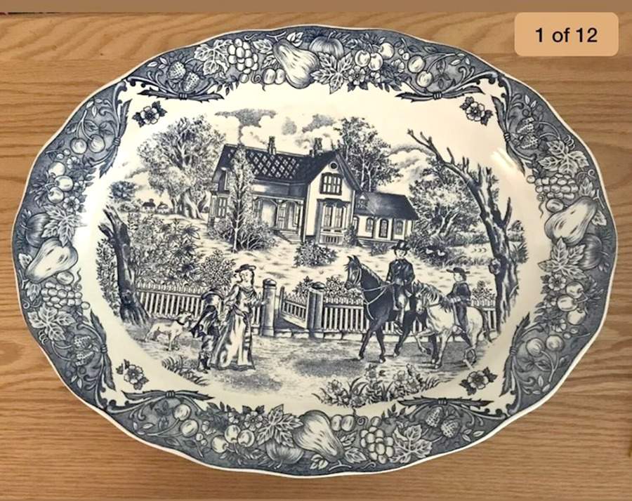 SNY2 18" Oval Serving Platter by Sanyei-1