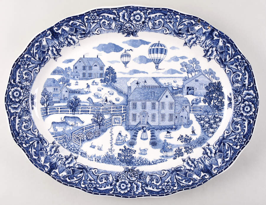 SNY2 18" Oval Serving Platter by Sanyei-1