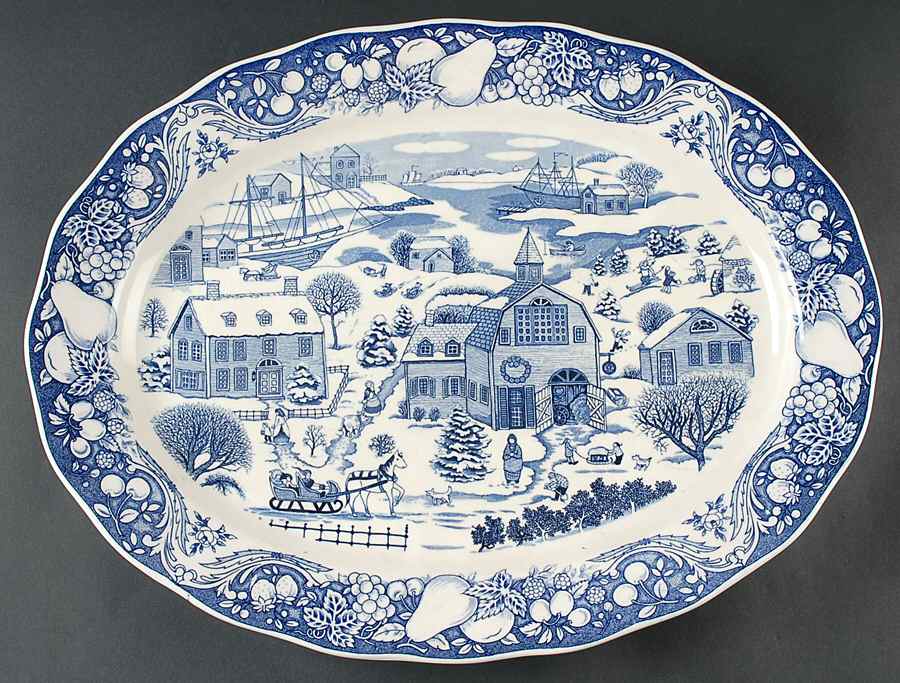SNY2 18" Oval Serving Platter by Sanyei-1