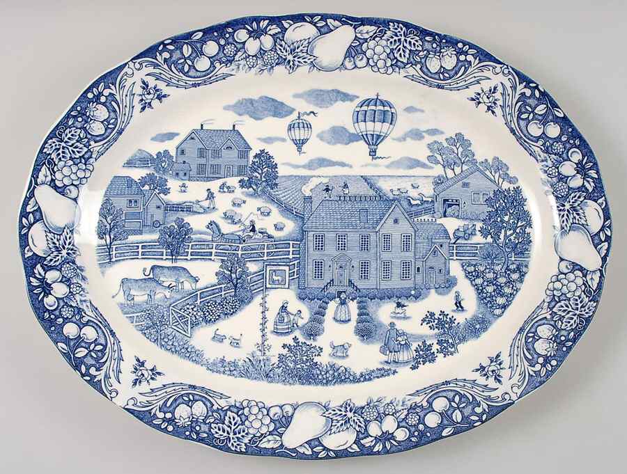 SNY2 18" Oval Serving Platter by Sanyei-1