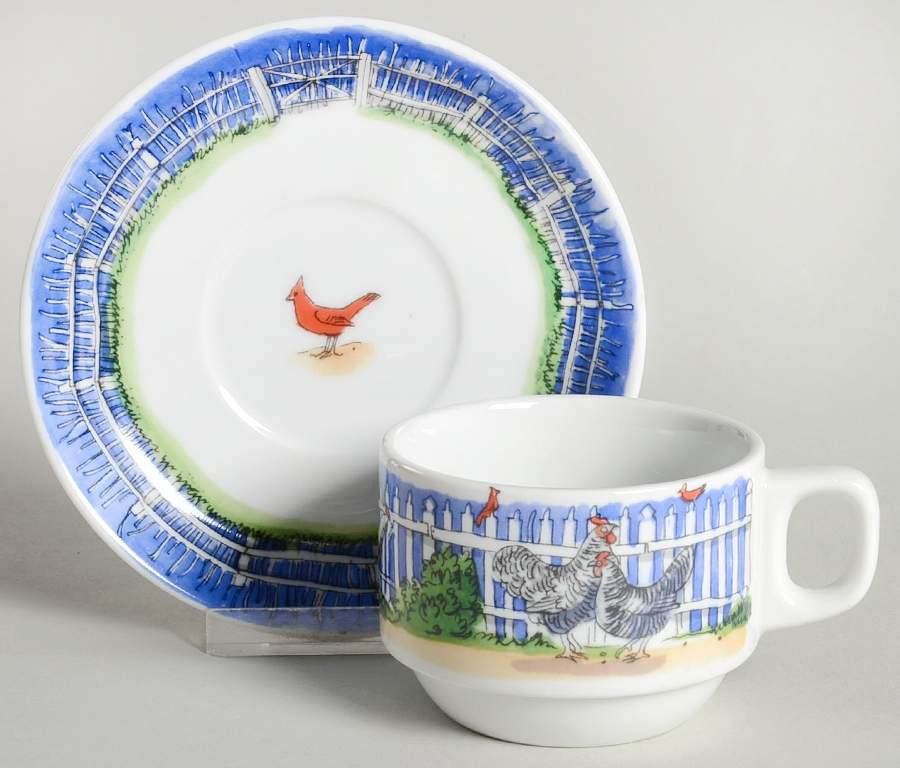 Williamsburg Flat Cup & Saucer Set by Sadek-1