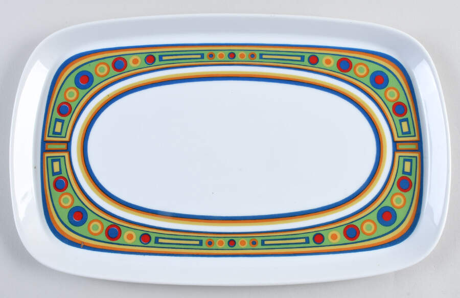 Zenith 15" Oval Serving Platter by Sango-1