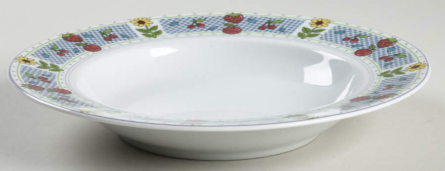 Country Kitchen Large Rim Soup Bowl by Studio Nova-1
