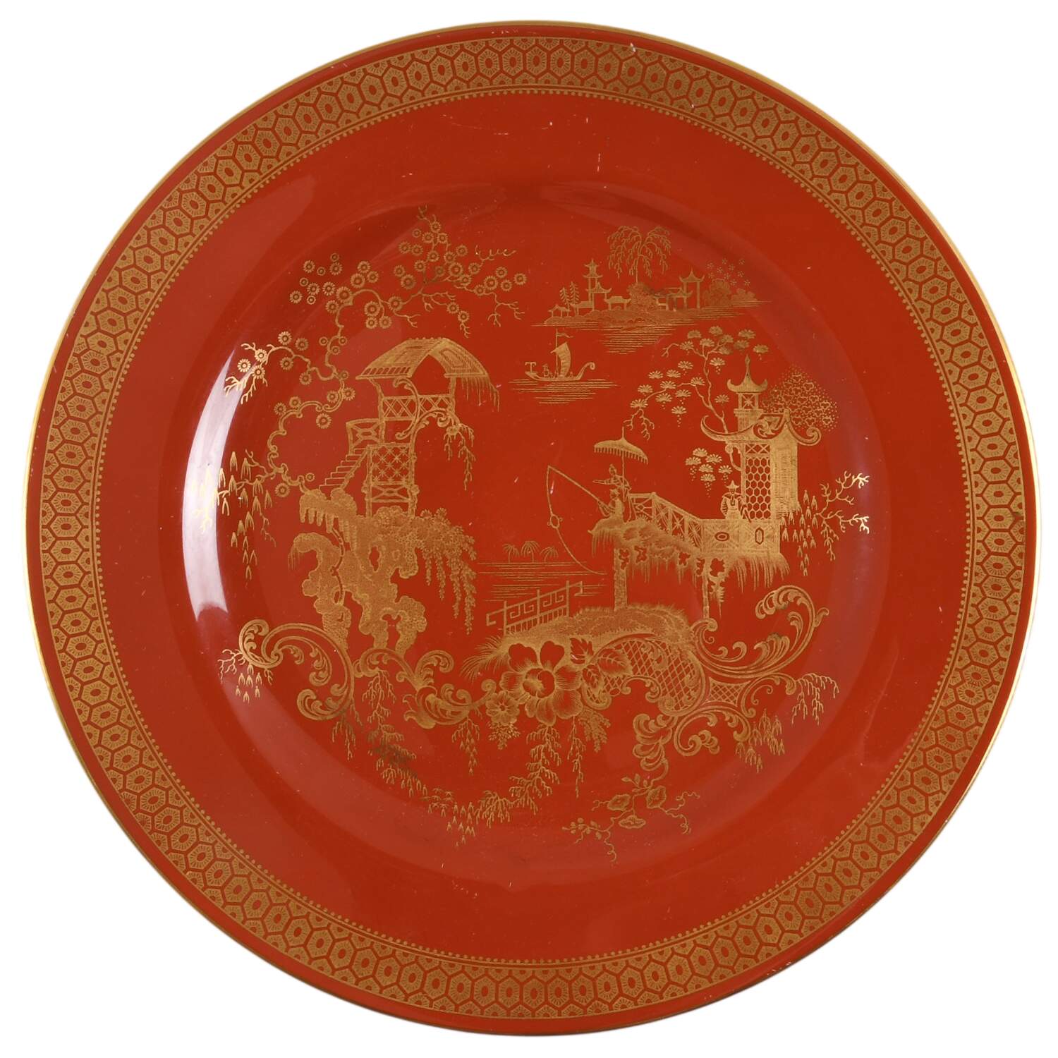 Imperial Garden Red Dinner Plate by Spode-1