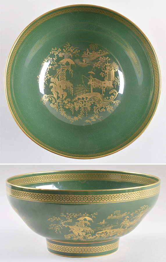 Imperial Garden Green Centerpiece by Spode-1